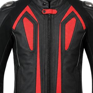 Chaqueta de Motocicleta Negra y Roja para Hombre, Chaqueta de Protección para Motociclistas, Ropa Resistente para Motociclistas, para Aventuras al Aire Libre y Carreras - Product Image 3