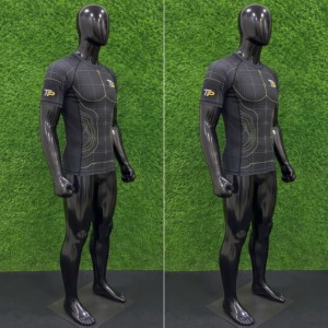 Rashguard BJJ personnalisé sans kimono, manches courtes, compression, impression par sublimation, séchage rapide, adulte unisexe MOD 04 - Product Image 3