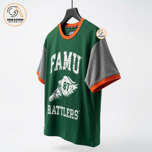 Camiseta estilo universitario vintage FAMU con parche bordado de chenilla |   Camisa Formal de Algodón para Hombre, Corte Regular, Marca Greek Apparel - Product Image 3