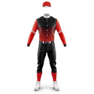 Uniforme de Béisbol Personalizado para Adultos, de la Mejor Calidad, Diseño Transpirable 2026, Sublimado, con Botones, Manga Corta, Tallas Grandes - Product Image 1