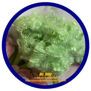 Fibre silicagée conjuguée creuse verte 15D HCS, fabricant Vikohasan, et fibre synthétique et fibre de polyester recyclée GRS - Product Image 6