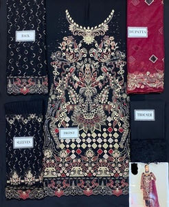 ชุดเดรสผ้าชีฟองปักลายสำหรับผู้ใหญ่จากปากีสถานและอินเดียชุดงานแต่งงานในฤดูร้อนขายดี2022 - Product Image 3