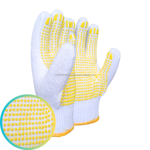 Guantes de algodón de PVC antiestáticos y antiimpacto de origen indonesio Guantes de seguridad de rendimiento óptimo antideslizantes para punteado industrial - Product Image 5