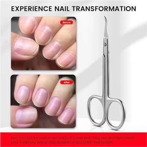 Ciseaux à ongles en acier inoxydable avec lame droite et tranchante, manche rond, durables pour adultes, pour la manucure - Product Image 4