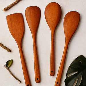Juego de Cucharas de Cocina de Madera de Alta Calidad, Espátula de Madera, Utensilios de Cocina Ecológicos Hechos a Mano, Suministros de Cocina al por Mayor - Product Image 3