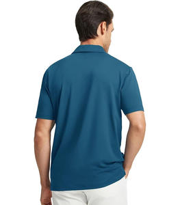 Chemise classique 2026 à manches courtes, col en V, design moderne avec rayures contrastées sur la poitrine, tissu 100 % coton léger de qualité supérieure, confort toute la journée - Product Image 2