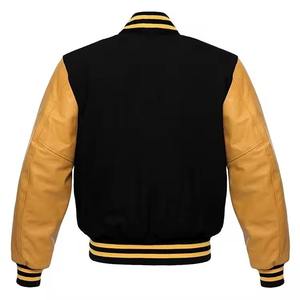 Veste universitaire en laine de qualité supérieure, style classique Letterman avec manches en cuir, personnalisable pour hommes et femmes - Product Image 2