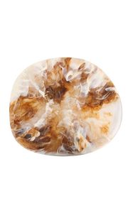 Planche à fromage ronde artisanale en résine Aqua Swirl, écologique, plateau de charcuterie de luxe, passe au lave-vaisselle, pour hôtels et réceptions - Product Image 6