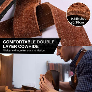 Correas de Cuero para Levantamiento de Pesas de Gimnasio a Precio Económico, Impresión de Logotipo Personalizado, Correas de Cuero de Alta Calidad - Product Image 2