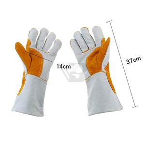 Premium Quality Heat-Resistant Leather Welding <b>Gloves</b> for Welding Laser Welding Anti-Heat BBQ Resident <b>Gloves</b> - Product Image 3