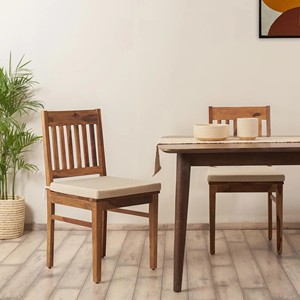 Walnut Jodhpur Wood Upholstered Bar Stool | Wholesale Modern <b>Dining</b> <b>Chair</b> - Product Image 3