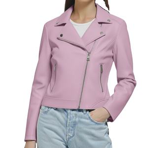 Veste zippée en cuir véritable tricoté écologique de haute qualité pour femmes et hommes, coupe ajustée, luxe premium, imperméable et réversible - Product Image 3