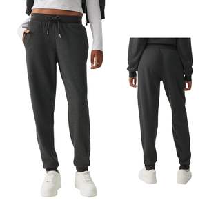 Pantalones Deportivos Casuales de Cintura Alta para Mujer, de Algodón y Felpa, con Logotipo Personalizado, Venta al Por Mayor OEM - Product Image 1