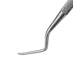 Curette osseuse Lucas # Cuillère manuelle en acier inoxydable de 2,4 mm à double extrémité pour instrument chirurgical dentaire, élimination osseuse et curettage - Product Image 4