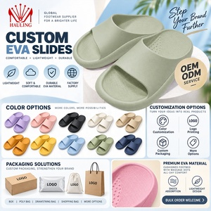 Sandalias de moda EVA Cloud Slides con suela acolchada gruesa, diseño ligero antideslizante para el hogar, la playa y exteriores, venta al por mayor. - Product Image 2