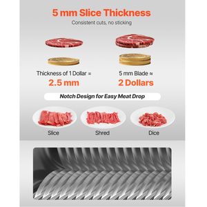 Lama per Macchina Taglia Carne Commerciale 5mm in Acciaio Inox SJY DQ90 Set Completo per Macchine Taglia Carne - Product Image 3