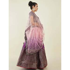 Bewitching Purple <b>Sequins</b> Art Silk Lehenga Choli for Women - Product Image 5
