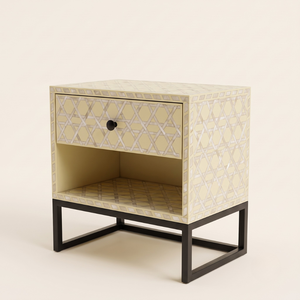 Table de chevet extensible en nacre jaune pour salon, mobilier pour la maison, la ferme ou l'hôtel - Product Image 4