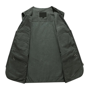 Chaleco Cargo Ligero para Hombre, sin Mangas, con Múltiples Bolsillos, Ropa Casual de Invierno, Precio al por Mayor, Personalizable - Product Image 4