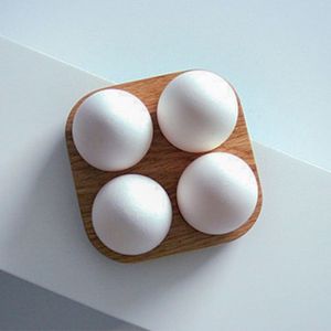 Decorative Wooden <b>Egg</b> Rack With Smooth Curves For Elegant Countertop Display And Practical <b>Storage</b> - Product Image 5