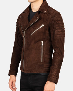 Vestes d'hiver pour hommes en polyester/coton, style moto, coupe ajustée, couleur personnalisée, confortables, durables, imperméables, logo sur le devant - Product Image 2