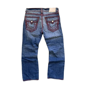 Servicio OEM, Jeans de Mezclilla con Logotipo Personalizado, Ropa Urbana para Hombre, Jeans de Mezclilla de Alta Calidad para Hombre, Pantalones de Color Sólido - Product Image 4