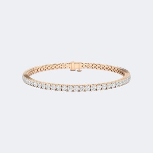Luxury Round Brilliant Cut Lab Grown Diamond <b>Bracelet</b> For Women Gold Wedding Anniversary Jewelry Available In 9K 14K 18K - Product Image 1