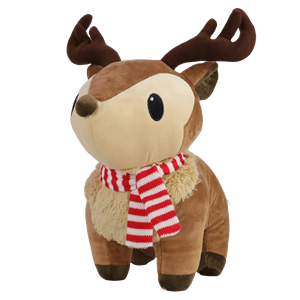 Cute Deer Plush Toy with Red Polka Dot <b>Bow</b> 31cm-50cm Soft Stuffed Animal for Girls Christmas <b>Gift</b> - Product Image 3