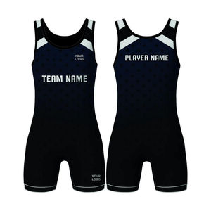 Professional Custom Sublimated Wrestling <b>Singlets</b> Breathable Spandex Wrestling Suits Men's Team Training <b>Weightlifting</b> set - Product Image 1
