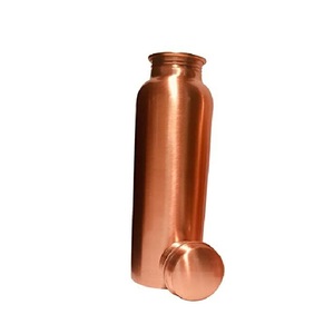 Indian Supplies Handmade Pure Copper Water Bottle Yoga Water Bottle Ayurveda Copper Vessel Leak Proof Copper Water Bottle - Product Image 5