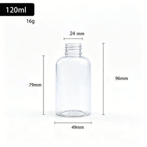 ขวดพลาสติก PET ใสทรงบอสตัน ขนาด 4 ออนซ์ คอขวดขนาด 24-410 - Product Image 4
