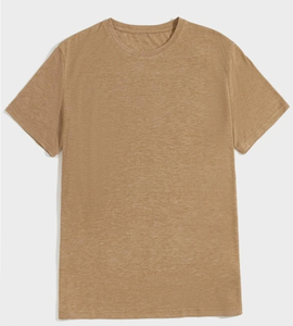 T-shirt décontracté de haute qualité 100 % coton vierge pour hommes, personnalisable, épais, pour impression sur mesure 2026 - Product Image 2