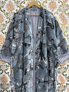 Velvet Kimono <b>Cardigan</b> Jacket Elegant Open Front Jacket Boho Lounge Robe Christmas Gift - Product Image 4