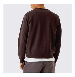 Sudadera de Forro Polar Oversize para Hombre, 100% Algodón, con Logotipo Bordado Personalizado, Estilo Urbano, Cómoda, Tendencia de Invierno - Product Image 2