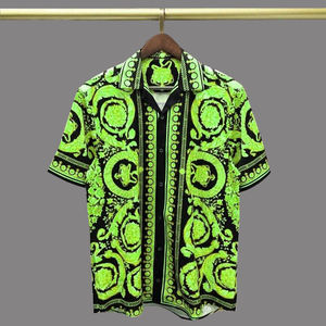 Chemise de plage pour homme 100% polyester, style hawaïen, décontractée, imprimée, à manches courtes, boutonnée, pour les vacances d'été - Product Image 3