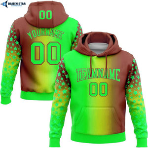 Men's Gradient Color Block Hoodie With <b>Stars</b> Print Breathable Knitted Polyester Regular Fit Autumn Wear - Product Image 6