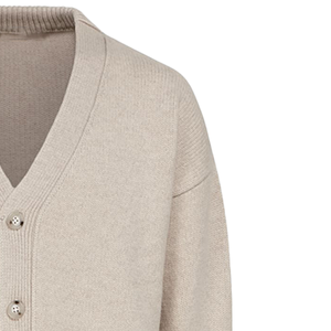 Top Trending Men's V-neck Cardigan Full Sleeve Solid Color <b>Button</b> Closure Winter Wear Anti-Pilling Comfortable Soft Knit 100% - Product Image 3