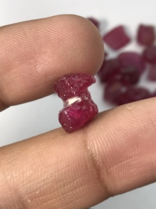 Natural Ruby Glass Filled rough 1 Gram Size 16.15 Gram Lot - Product Image 4