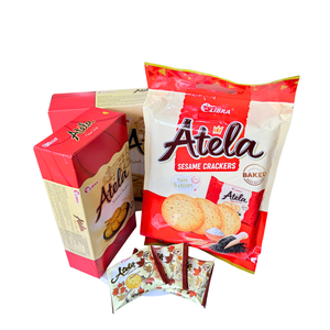 Roasted Sesame Crackers 228g Nutty Flavor Baked Biscuits Vietnam Factory <b>Wholesale</b> - Product Image 4