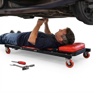 Taburete de Reparación de Vehículos 2 en 1 con Funda Suave, Taburete Convertible Resistente, Equipo de Garaje GAPSTL013 - Product Image 1