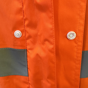 Wholesale Custom Made Unisex Workwear Flame Resistant Reflective Safety Hi Vis Winter Work Jacket ANSI Class 2 <b>Waterproof</b> Ow - Product Image 6