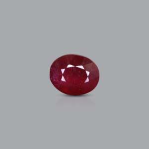 Natural Pink Ruby Loose Gemstone 4.6 Carat Certified Trillion Pear Faceted 4mm - Product Image 1