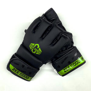 Gants de combat MMA professionnels en cuir PVC à demi-doigts pour adultes unisexes, utilisation en extérieur, antidérapants, évacuant l'humidité, pour la boxe et le grappling - Product Image 4