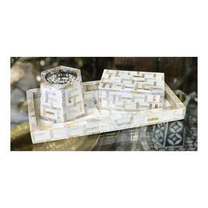 Juego de quemadores de incienso aromáticos ecológicos y duraderos con incrustaciones de nácar indio, juego de regalo portátil de blossom craft india - Product Image 2