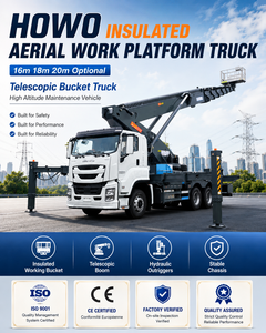 Camion élévateur télescopique hydraulique robuste ISUZU, châssis Isuzu, véhicule de travail aérien pour l'entretien électrique en haute altitude - Product Image 1
