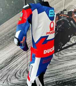 Combinaison de moto en cuir de course, combinaison de moto en cuir épais fabriquée au Pakistan, vêtements de moto, combinaison de course Kangaroo, qualité supérieure - Product Image 4