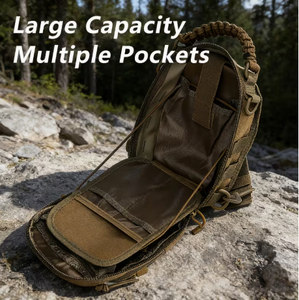 Tactical <b>Backpack</b> <b>Waterproof</b> Outdoor Utility Bag Adjustable Straps Large Capacity Travel Air Cushion Belt Breathable Lightweight - Product Image 6
