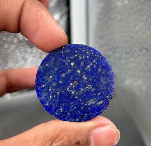 Esfera de Reloj A K Gems de Lapislázuli Azul Natural, Modelo ETH-1001, 31.50 mm, Redonda, Pulida por un Lado - Product Image 5