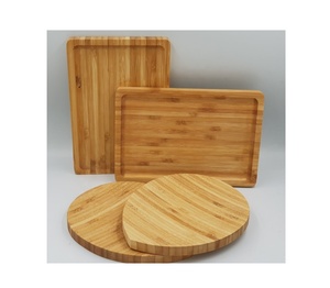 Plateau de service classique en bambou, qualité hôtelière, écologique, rectangulaire, finition polie, fabriqué au Vietnam - Product Image 2