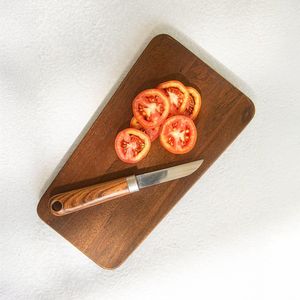 Bandeja Rectangular de Madera para Cortar Vegetales - Fácil de Limpiar, No Tóxica y Apta para Lavavajillas - Product Image 1
